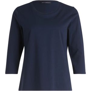 Betty Barclay, Tops, Dames, Blauw, 2Xl, Klassiek Basic Shirt