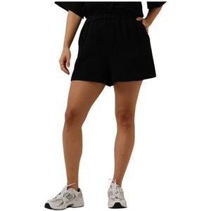 Object, Korte broeken, Dames, Zwart, S, Zwarte Zomer Shorts voor Vrouwen