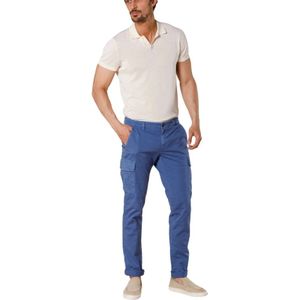 Mason's, Chile Extra Slim Cargo Broek Blauw, Heren, Maat:XL