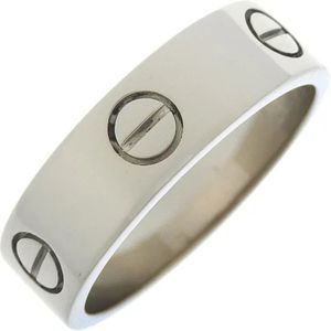 Cartier Vintage, Pre-owned, unisex, Grijs, ONE Size, Pre-owned White Gold rings