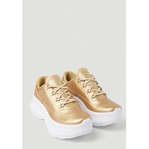 Salomon, Schoenen, Heren, Geel, 44 EU, Leer, Metallic Leren Platform Sneakers