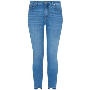 7 For All Mankind, Skinny Jeans Blauw, Dames, Maat:W26