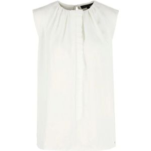 Marc Cain, Tops, Dames, Wit, M, Polyester, Mouwloze Top