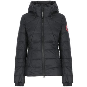 Canada Goose, Jassen, Dames, Zwart, S, Zwarte Gewatteerde Donsjas Vrouw