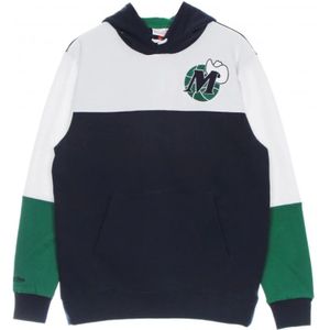 Mitchell & Ness, Sweatshirts & Hoodies, Heren, Blauw, S, Hoodie BA Fusion Fleece 2.0 Hardwood Classics Dalmav