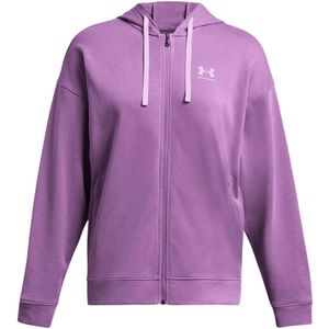 Under Armour, Rival Full Zip Hoodie Paars, Dames, Maat:M