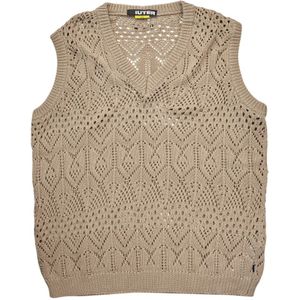 Iuter, Truien, Heren, Beige, L, Bruine Gehaakte Vest