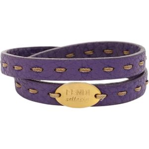 Fendi Vintage, Pre-owned Leather bracelets Paars, Dames, Maat:ONE Size