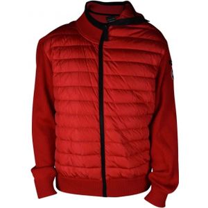 Canada Goose, Jassen, Heren, Rood, M, Nylon, Rode Bi-Materiaal Donsjas