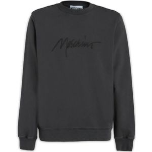 Moschino, Sweatshirts & Hoodies, Heren, Zwart, S, Luxe Heren Sweatshirt