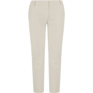 BomBoogie, Broeken, Dames, Beige, 2Xs, Katoen, Beige Chino Broek Slim Fit