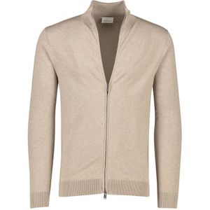 Profuomo, Truien, Heren, Beige, 2Xl, Katoen, Beige Vest met Sluiting