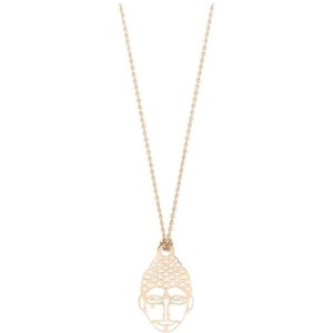 Ginette NY, Mini Boudha ketting Geel, Dames, Maat:ONE Size