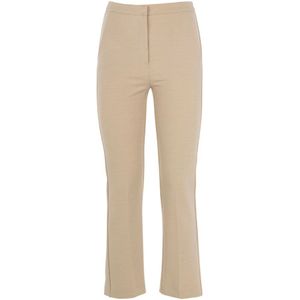 Patrizia Pepe, Broeken, Dames, Beige, XS, Elegante Skinny Zomerbroek Beige