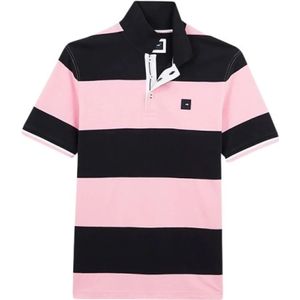 Eden Park, Gestript poloshirt Roze, Heren, Maat:M