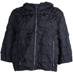 Moncler Pre-owned, Pre-owned Polyester outerwear Blauw, Dames, Maat:S