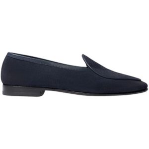 Scarosso, Schoenen, Heren, Blauw, 40 1/2 EU, Suède, Klassieke Blauwe Suède Loafer