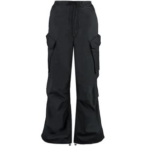 Agolde, Broeken, Dames, Zwart, M, Katoen, Ginevra Cargo Broek