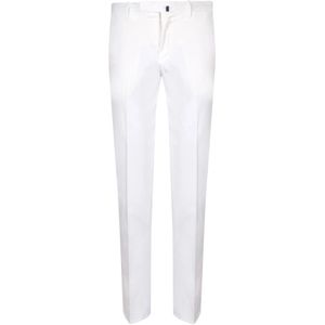 Incotex, Broeken, Heren, Wit, L, Katoen, Witte Slim Fit Broek