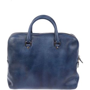 Orciani, Laptoptas en koffer Blauw, Heren, Maat:ONE Size