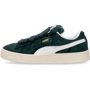 Puma, Schoenen, Heren, Groen, 38 EU, Suède, Suede Low Shoe met Oversize Veters