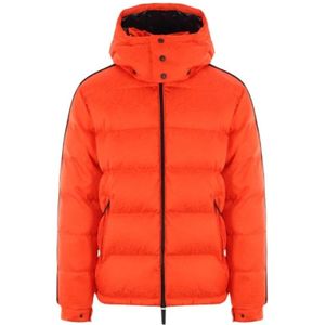 Moncler, Jassen, Heren, Oranje, L, Nylon, Coats