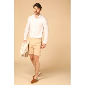 Mason's, Korte broeken, Heren, Beige, S, Cargo Bermuda Zomer 2024 Militaire Stijl