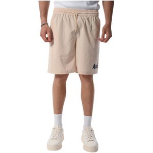 Arte Antwerp, Korte broeken, Heren, Beige, 2Xl, Polyester, Logo Bermuda Shorts