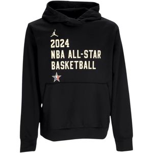 Jordan, Sweatshirts & Hoodies, Heren, Zwart, XL, Polyester, NBA Dri Fit Fleece Hoodie All Star