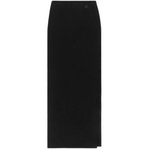 Courrèges, Maxi Skirts Zwart, Dames, Maat:M