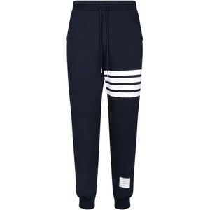 Thom Browne, Blauwe 4 Bar Trainingsbroeken Blauw, Heren, Maat:M