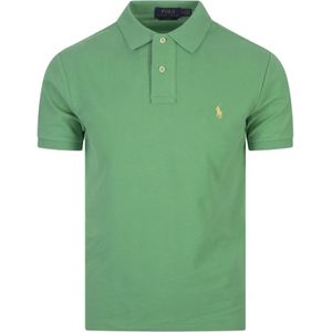 Ralph Lauren, Tops, Heren, Groen, XL, Katoen, Groene Polo Slim Fit