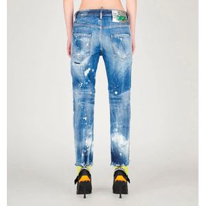 Dsquared2, Jeans, Dames, Blauw, S, Denim, Vernieuw je denimcollectie met Cool Girl Straight Jeans