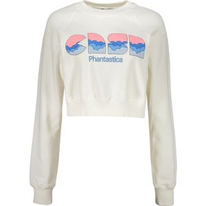 Casablanca, Sweatshirts & Hoodies, Dames, Wit, M, Katoen, Katoenen sweatshirt met frontprint