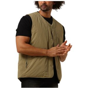 Forét, Jassen, Heren, Groen, XL, Olijfgroen Liner Vest