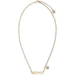Versace, Gouden metalen ketting - Stijlvol ontwerp Geel, Dames, Maat:ONE Size
