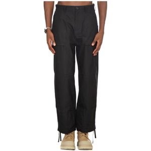 Ten C, Cargo Broek met Koord Zwart, unisex, Maat:L