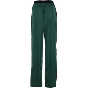 Tom Ford, Broeken, Dames, Groen, XS, Satijn, Groene Zijden Satijnen PJ Broek