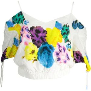 Desigual, Tops, Dames, Veelkleurig, L, Bohemian Chic Blouse met Fijne Details