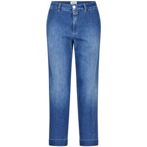 Closed, Jeans, Heren, Blauw, W26, Katoen, Relaxed-Fit Cropped Jeans