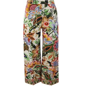 Etro, Broeken, Dames, Veelkleurig, 2Xs, Multikleur Broek met Print