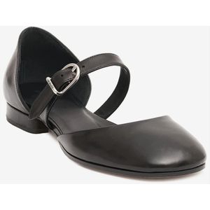 Durazzi Milano, Schoenen, Dames, Zwart, 37 EU, Leer, Stijlvolle zwarte leren ballerina`s