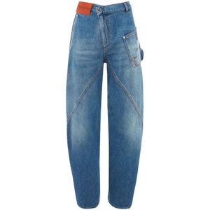 JW Anderson, Jeans, Heren, Blauw, W34, Denim, Lichtblauwe Twisted Workwear Jeans