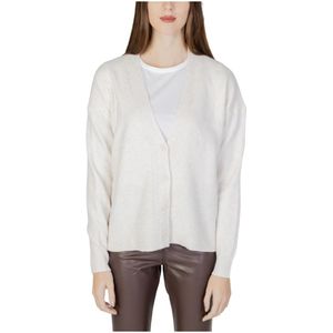Street One, Witte Button-Up Cardigan Lange Mouw Wit, Dames, Maat:L