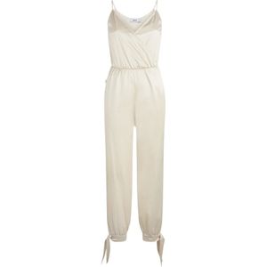 Jijil, Satin Lange Jumpsuit Ivoor Wit, Dames, Maat:S