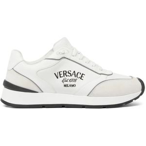 Versace, Sneakers Wit, Heren, Maat:42 EU