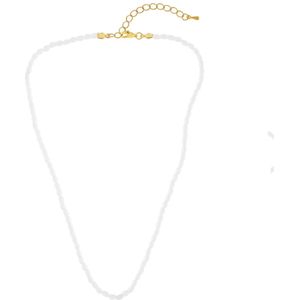 Dansk Copenhagen, Accessoires, Dames, Wit, ONE Size, Delicate Witte Parelketting