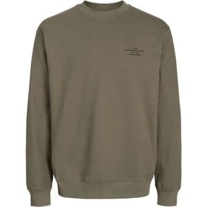 Jack & Jones, Sweatshirts & Hoodies, Heren, Groen, L, Zeeschildpad Sweater: Freewear Groen