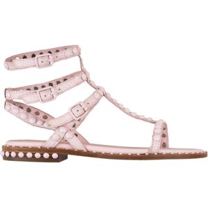 Ash, Schoenen, Dames, Roze, 36 EU, Leer, Flat Sandalen