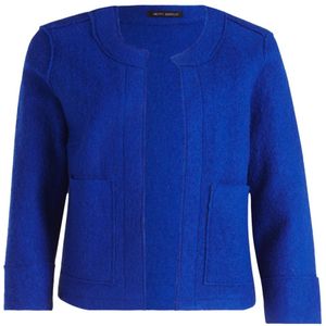 Betty Barclay, Jassen, Dames, Blauw, 4Xl, Casual Blazerjas met Zakken